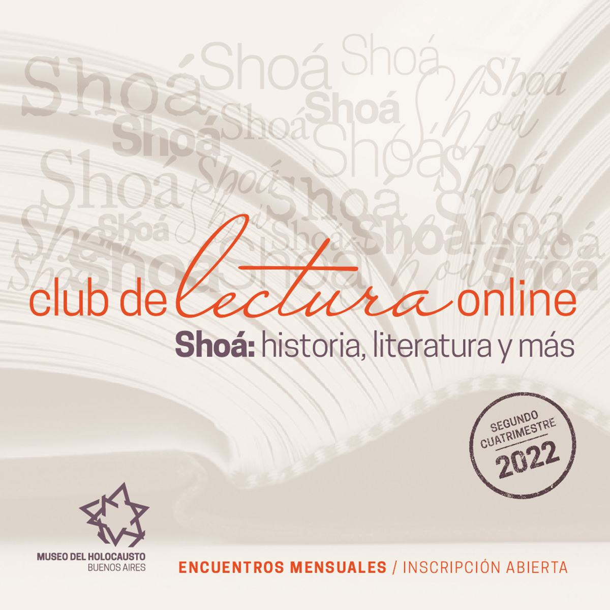 Shoá: Historia y Literatura “Club de lectura 2022 – 2° edición” 
